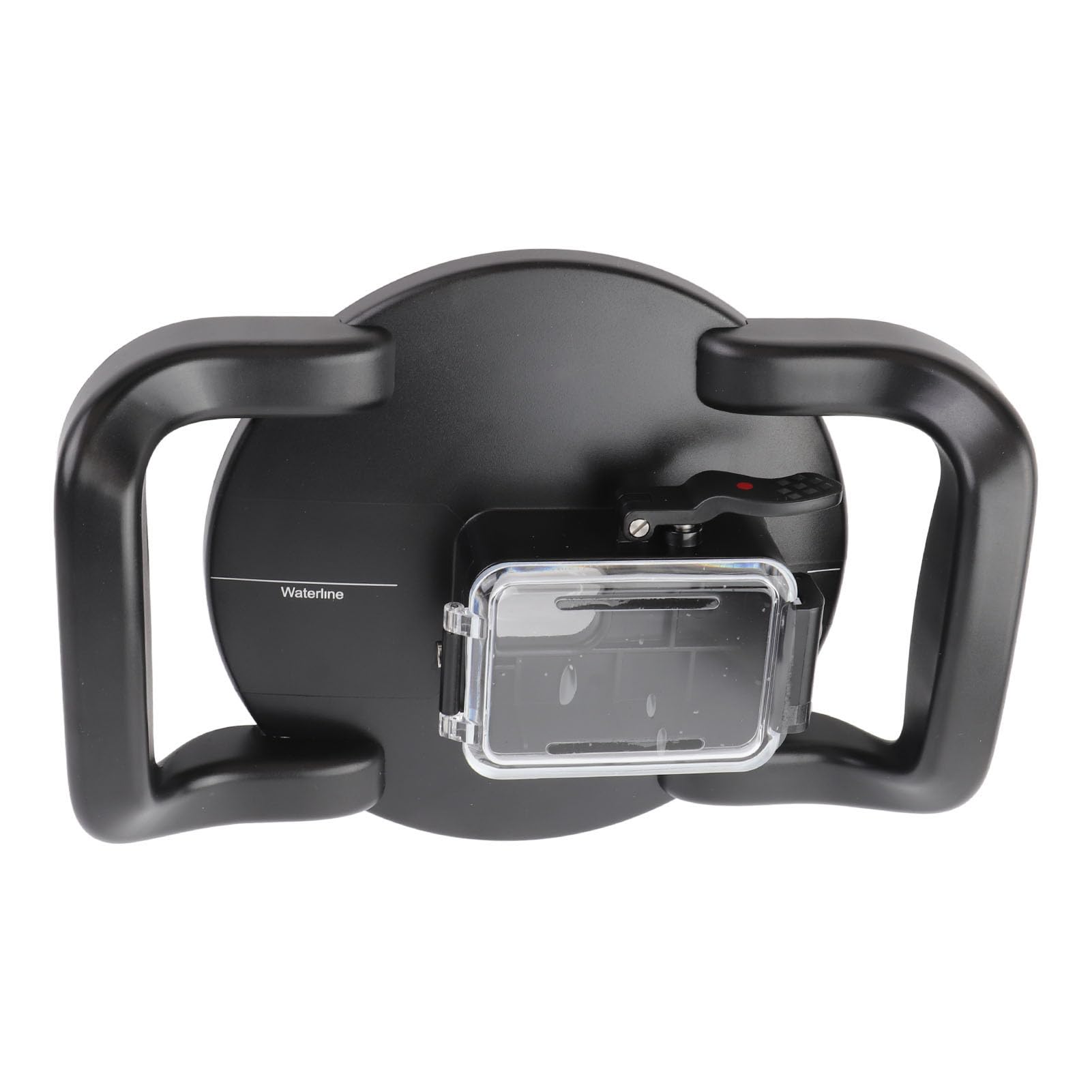 Sxhlseller SHOOT Custodia Subacquea per Fotocamera Subacquea con Doppia Porta Portatile per 9 Action Camera, Impermeabile Fino a 45 M, Visione Grandangolare a 180°, Custodia in Acrilico, con Copertura