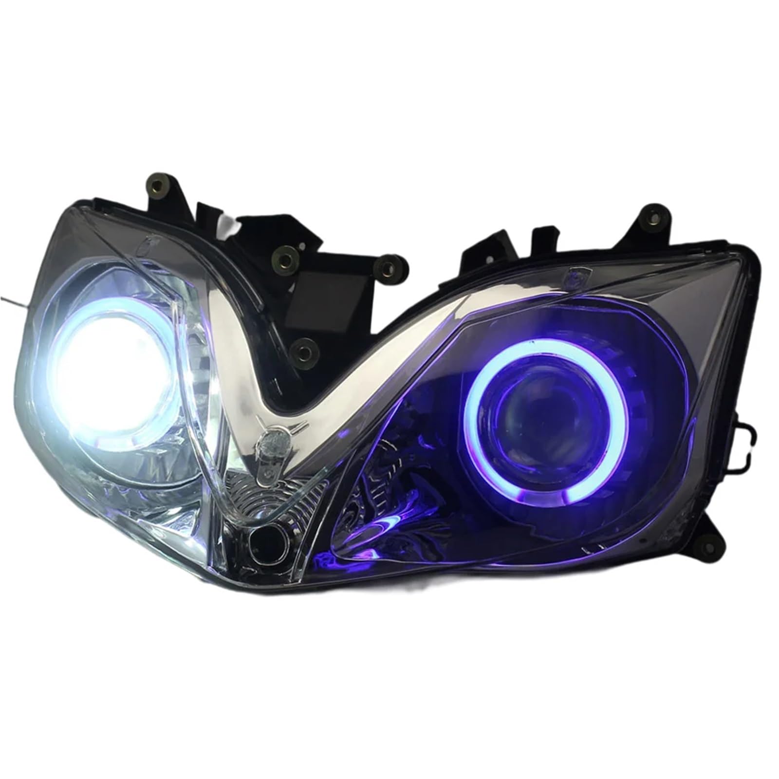 Pasuje do Honda CBR600 F4i 2001-2007 zmodyfikowany motocykl reflektor niestandardowy anioł diabelskie oczy LED reflektor HID