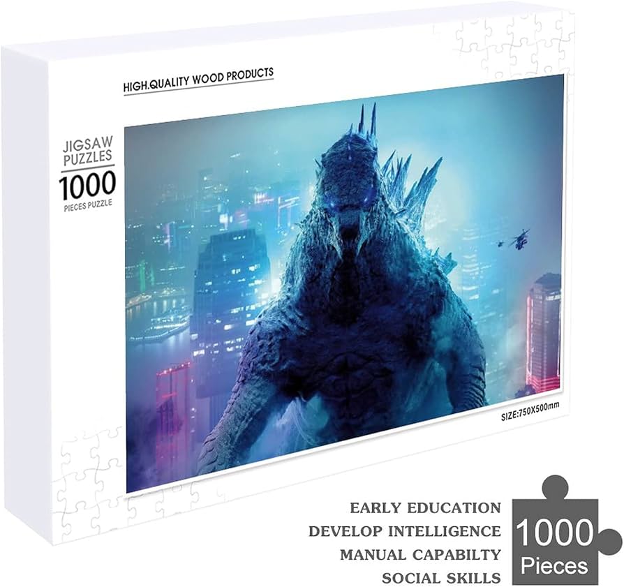 Amazon.co.jp: ゴジラ ジグソーパズル 500/1000ピース アニメチックな