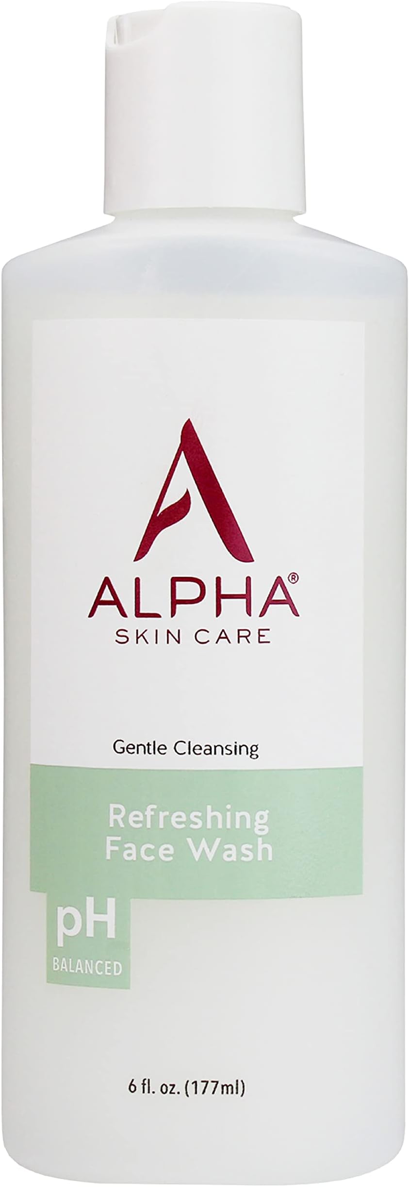 Skin Care Refreshing Face Wash, Gentle Soap-Free Formula, Citric AHA, Cleanses, Purifies, Tones & Restores pH, All Skin Types, Removes Make-Up & Oil, Anti-Aging Ingredients, 6 Oz