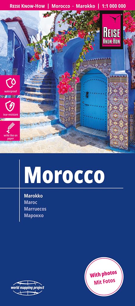 Morocco Map - 1:1,000,000 scale (Reise Know-How World Mapping Project)