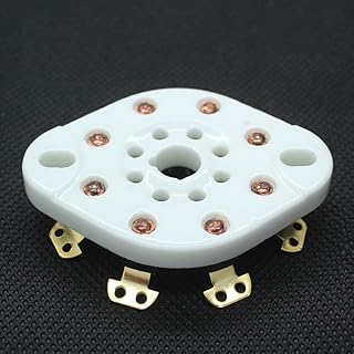 10Pcs 8pin Ceramic Vacuum Tube Sockets Valve Base For KT88 EL34 6SN7 Audio AMP