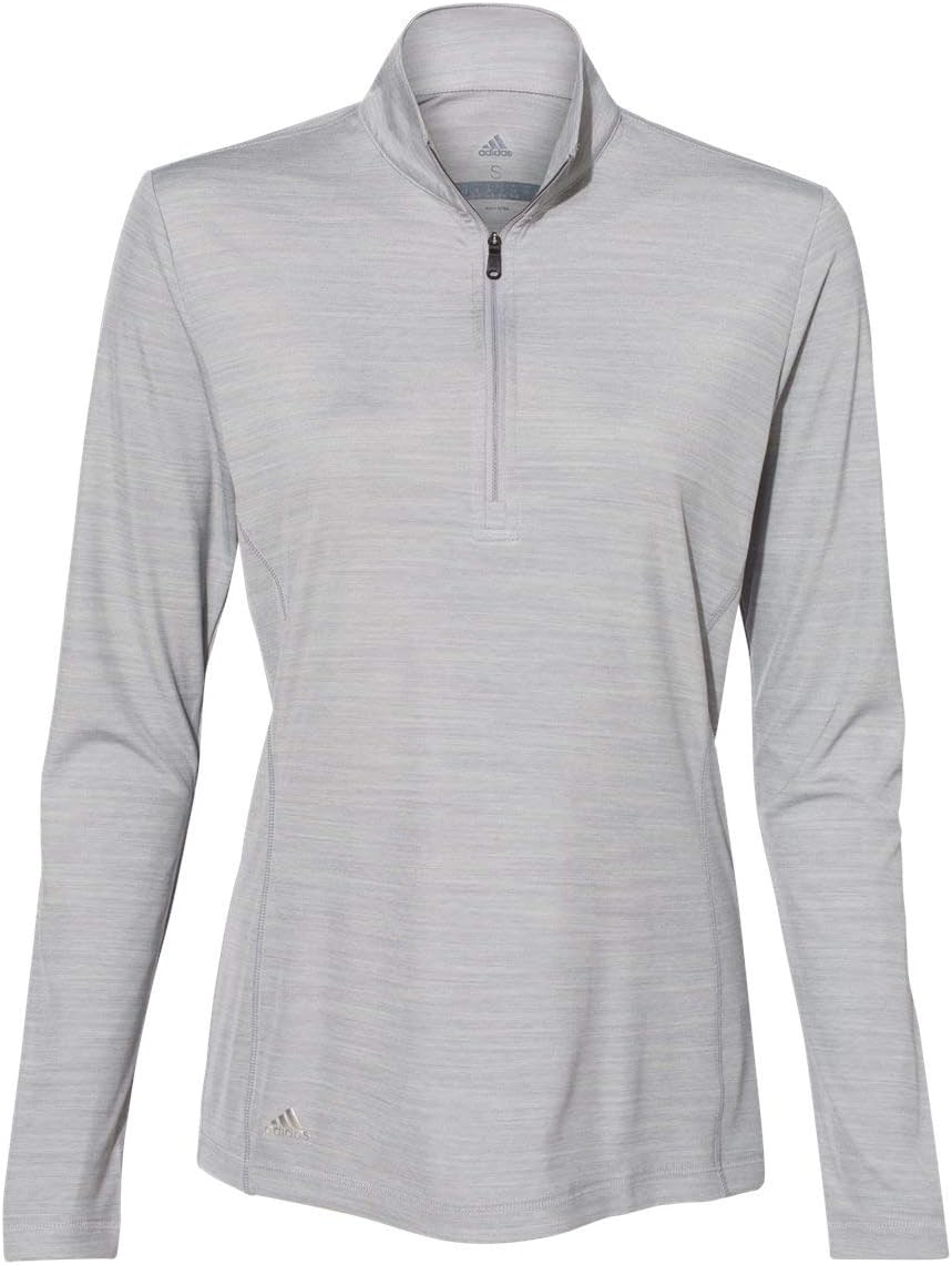 Adidas Women's Lightweight Mélange Quarter-Zip Pullover With Custom Embroidery