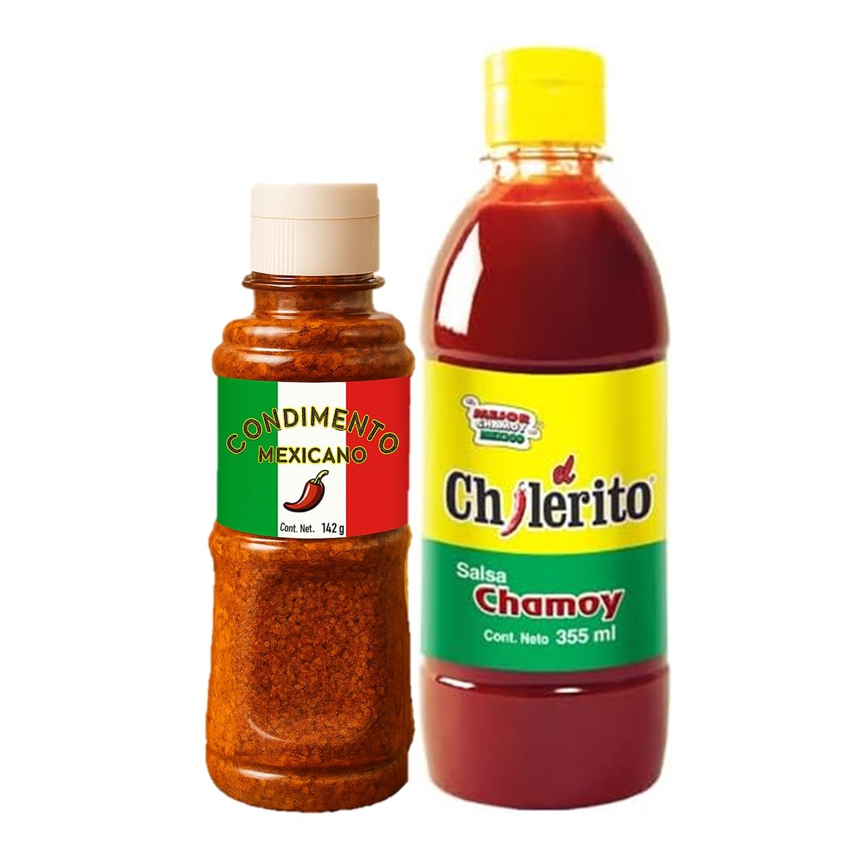 El Chilerito Salsa Chamoy Mexicana 355ml + Tajin Classic Condimento Mexicano 142g Pack