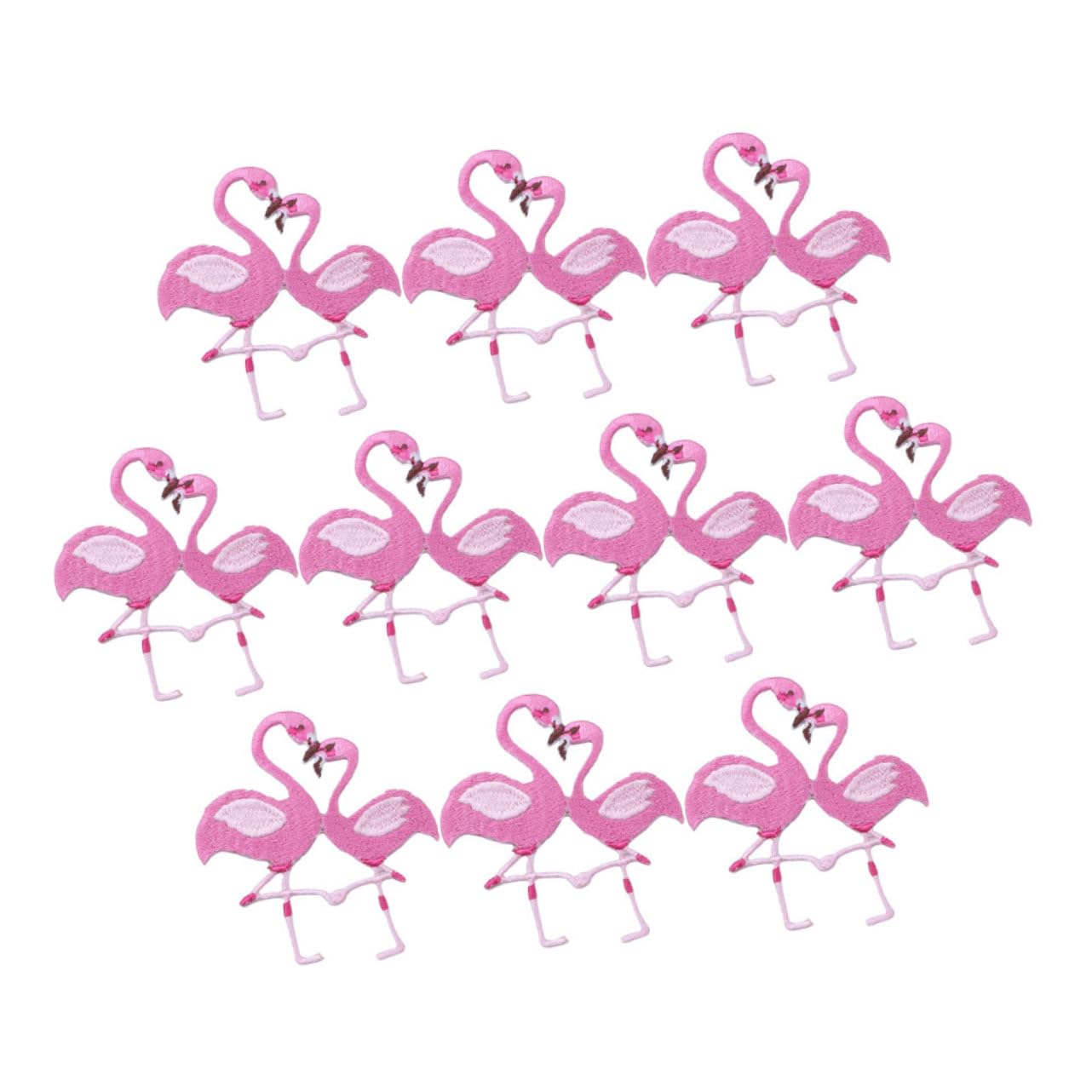 HOMSFOU 5 Set Toppe Flamingo Per Decorazione Abbigliamento E Accessori Patch Termoadesivi Per Cucire Su Vestiti Per Rimediare Danni E Personalizzare Outfit 10 Pezzi * 5