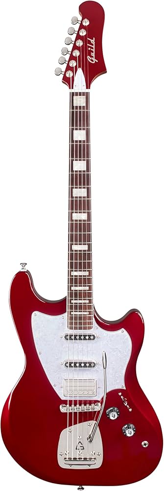 Amazon.com: Guild Surfliner Deluxe Scarlett Red Metallic : Musical