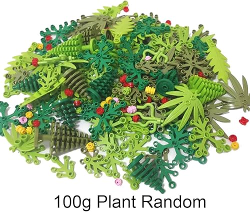 Miniatura 4 de BASEPLATES Juegos de construcción de árboles grandes, juguetes de bloques de bosque lluvioso, jardín, parque, árboles y plantas, flores, accesorios