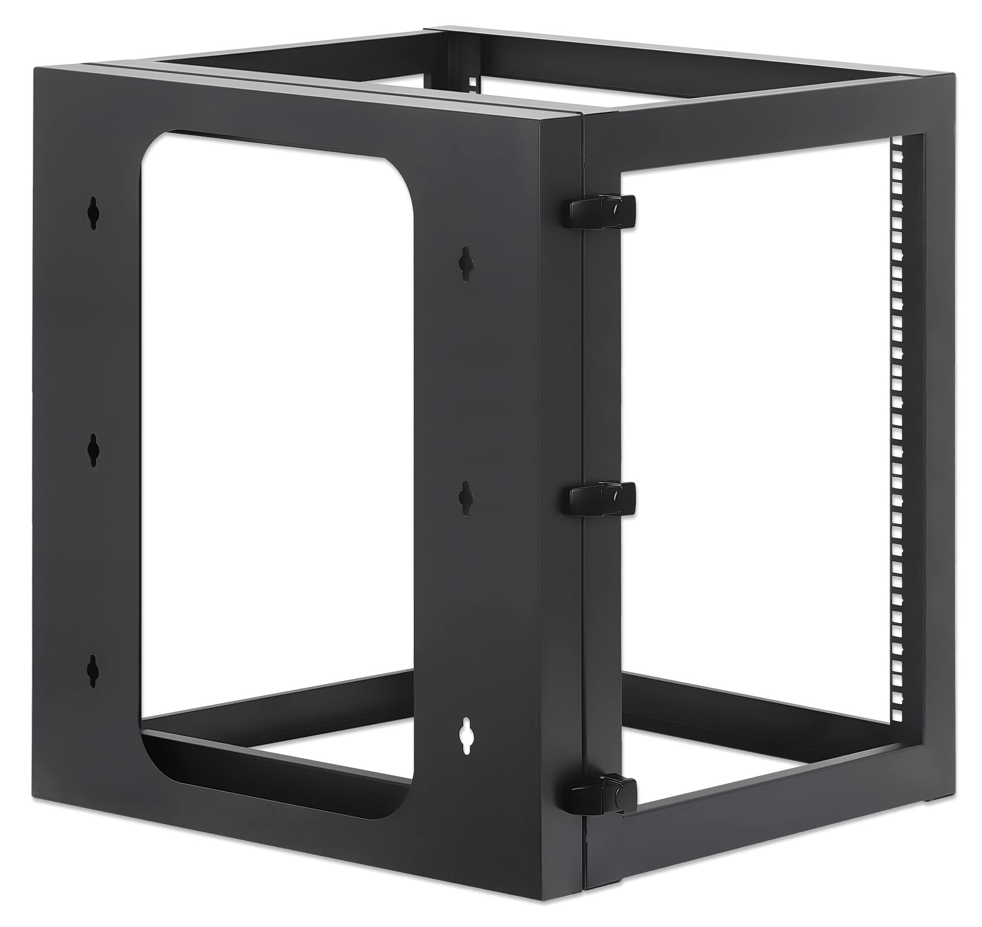 INTELLINET 716055 Armadio a Muro 19" Open Frame 4 Montanti 12U Nero