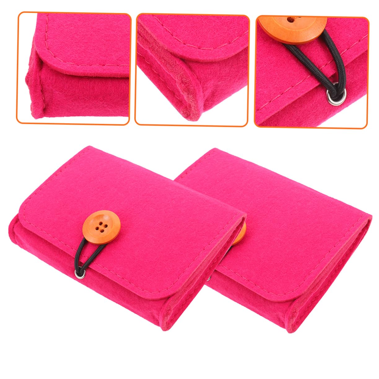 WOFASHPURET Felt Essential Oil Storage Pouch Bag Aromatherapy Bottle Organizer Portable Essential Oil Carrying Case for Travel and Home Use for Essential Oil