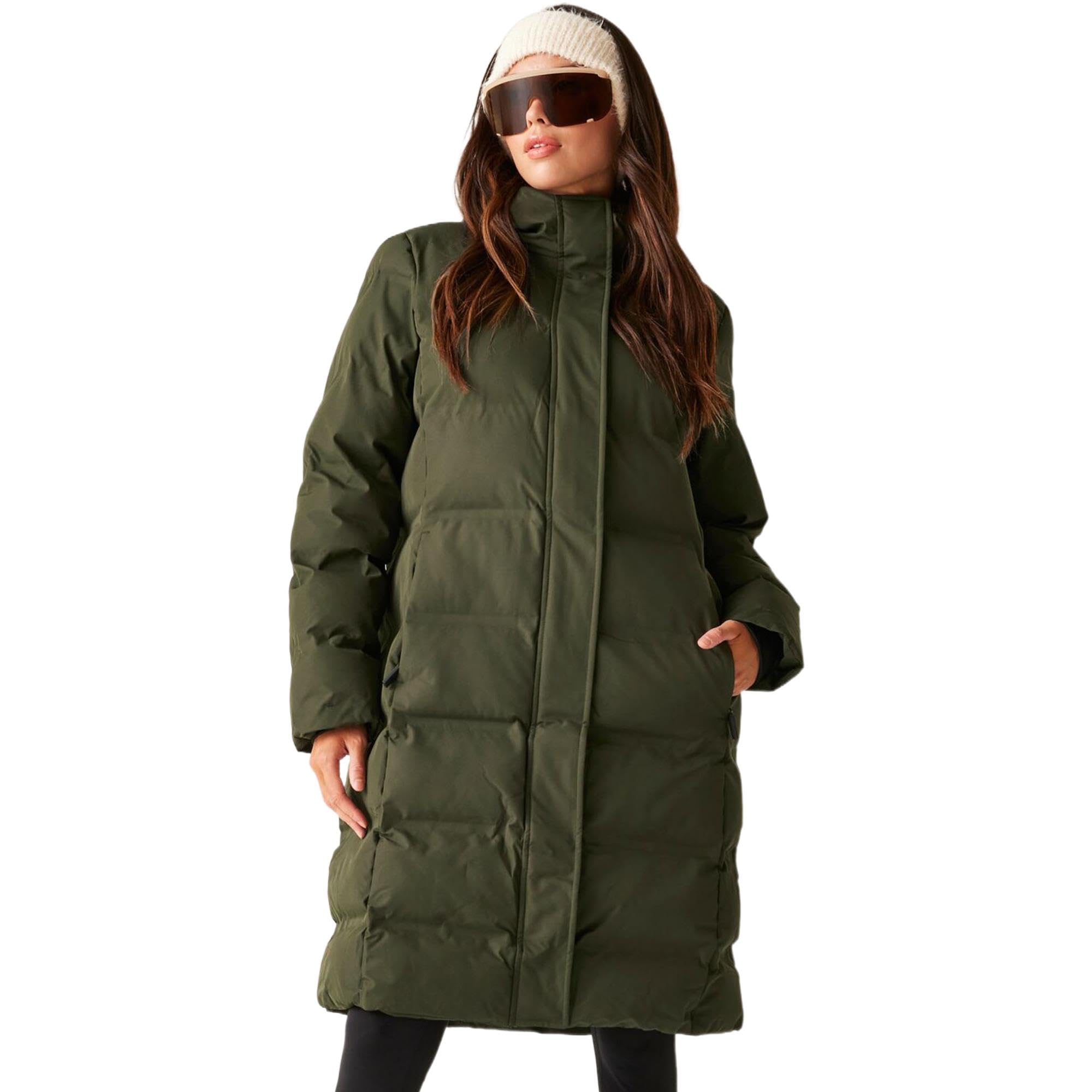 Dare 2B Women's Green Waterproof Wander Padded Jacket Size: 20