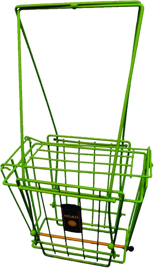 Hoag Tennis Ball Basket & Hopper 72 Ball Capacity Lime