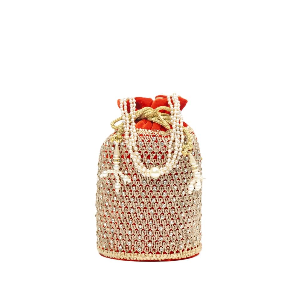 cara fashion Regal Stone & Bead Potli-picture-20