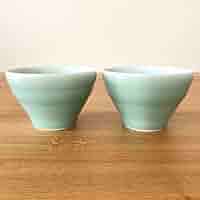 古伊万里 鍋島 青磁 中皿 五客 古伊万里 鍋島 青磁 中皿 五客