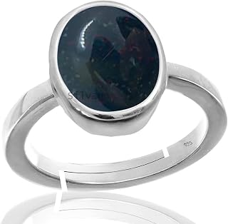 10x8 mm Oval Gemstone Adjustable Ring for Women's and Men's Gift (Amethyst)