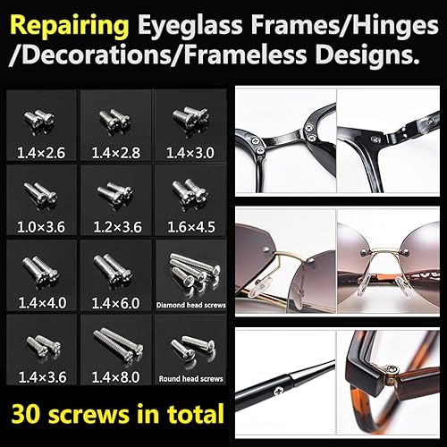 Miniatura 16 de PTSLKHN S2 - Destornillador pequeño multifuncional 5 en 1, kit de destornilladores magnéticos de acero para lentes, gafas de sol, electrónica, Azul