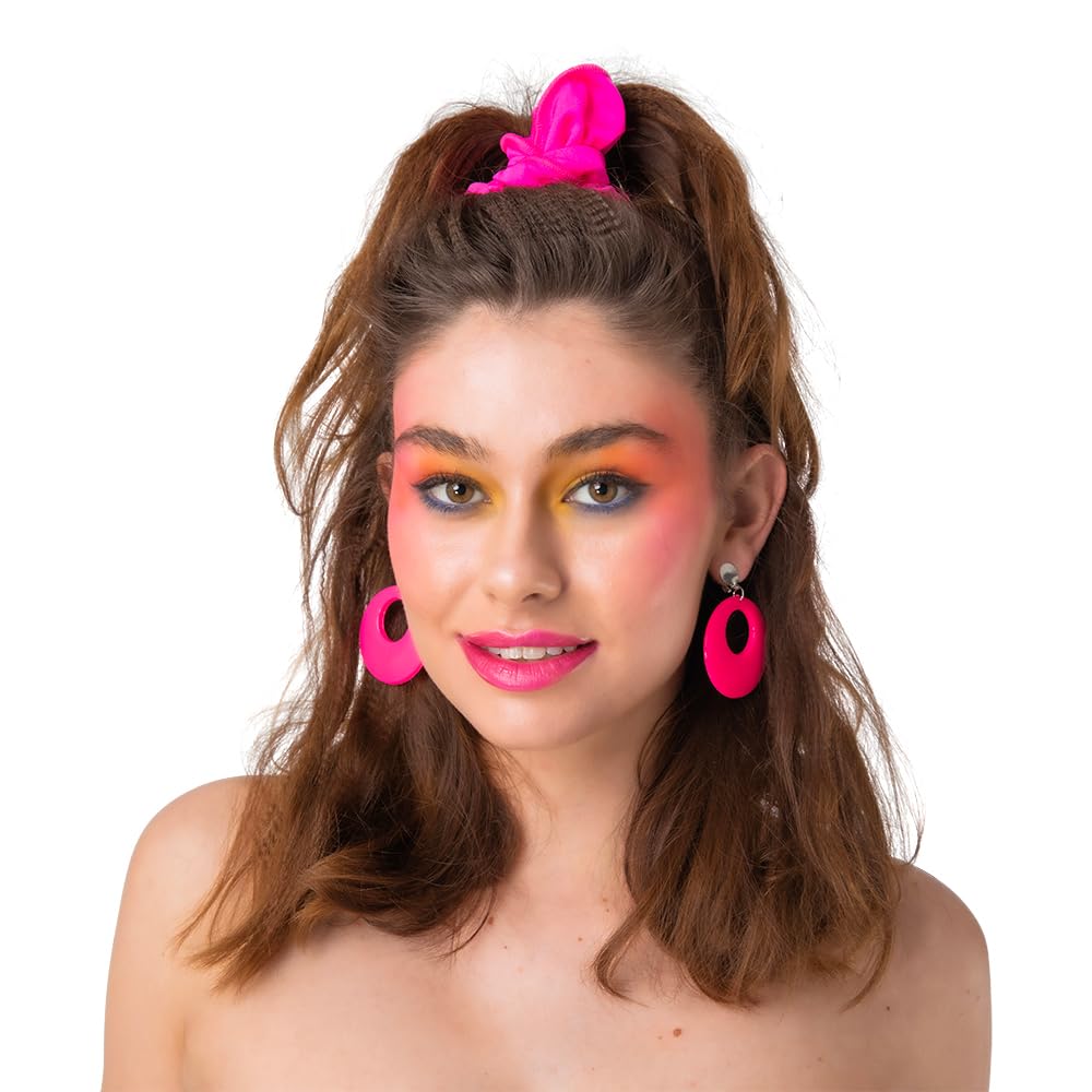 Wicked CostumesAdult 80's Disc Clip On Earrings