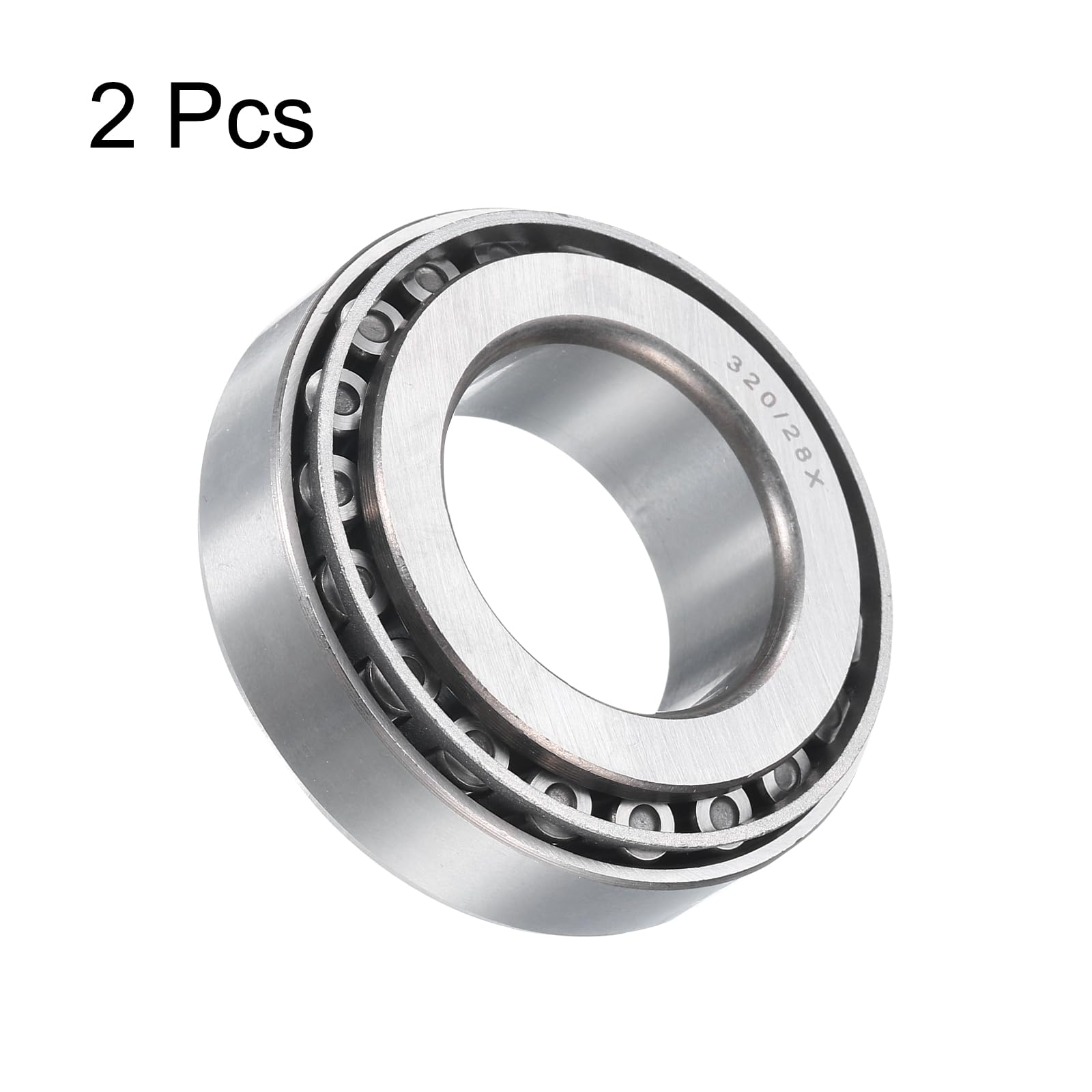 QUARKZMAN Roulements à Rouleaux Coniques 320/28X, 2 Pièces, Cône et Cuvette, Alésage 28 mm X Diamètre Extérieur 52 mm X Épaisseur 16 mm, Roulements Coniques en Acier Chromé, ABEC-5