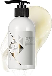 HADAT Acondicionador nutritivo Hydro Nutrient, fórmula profesional de salón con biotina, minerales marinos y aceite de coco, humedad profunda, brillo y restauración para cabello seco, dañado o