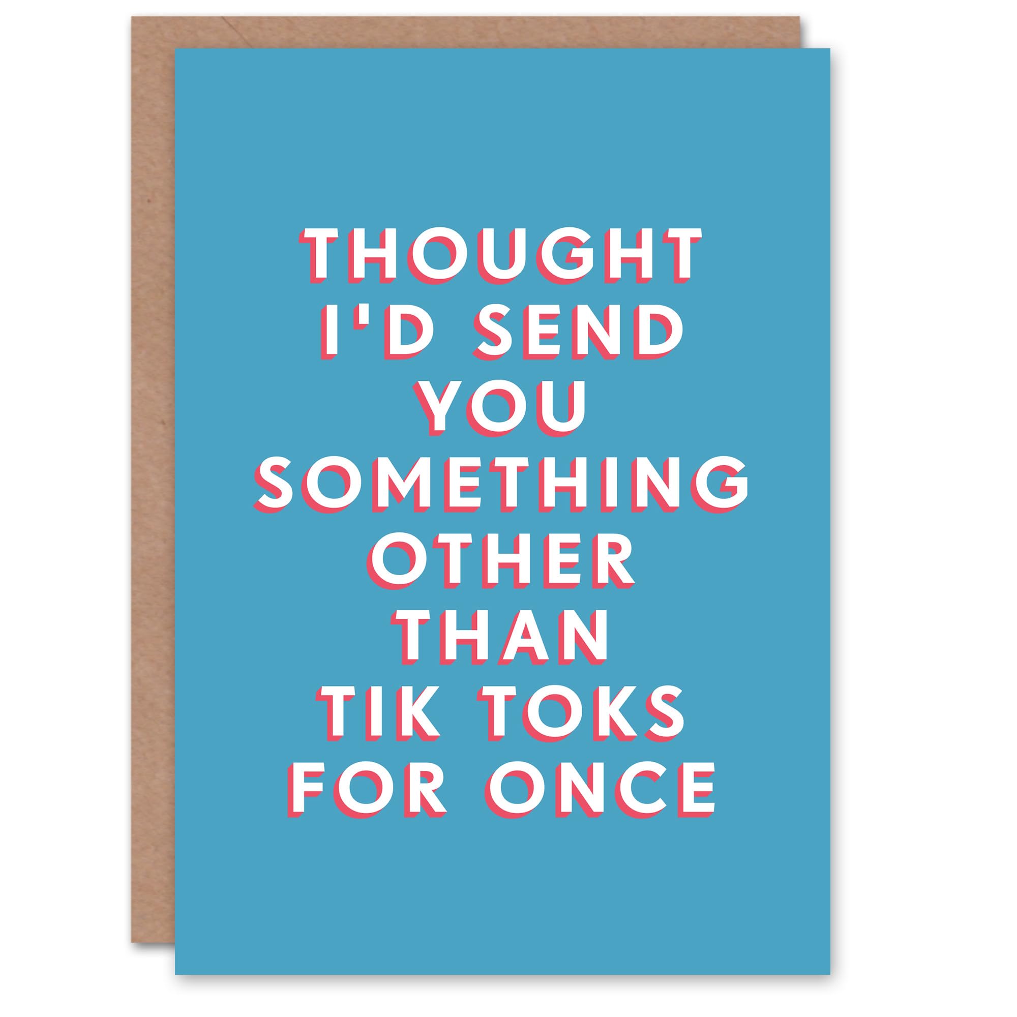 Artery8 Birthday Card Something Other Than Social Media For Him Man Male Dad Brother Son Papa Grandad Greeting Card Fun Funny Humour Joke
