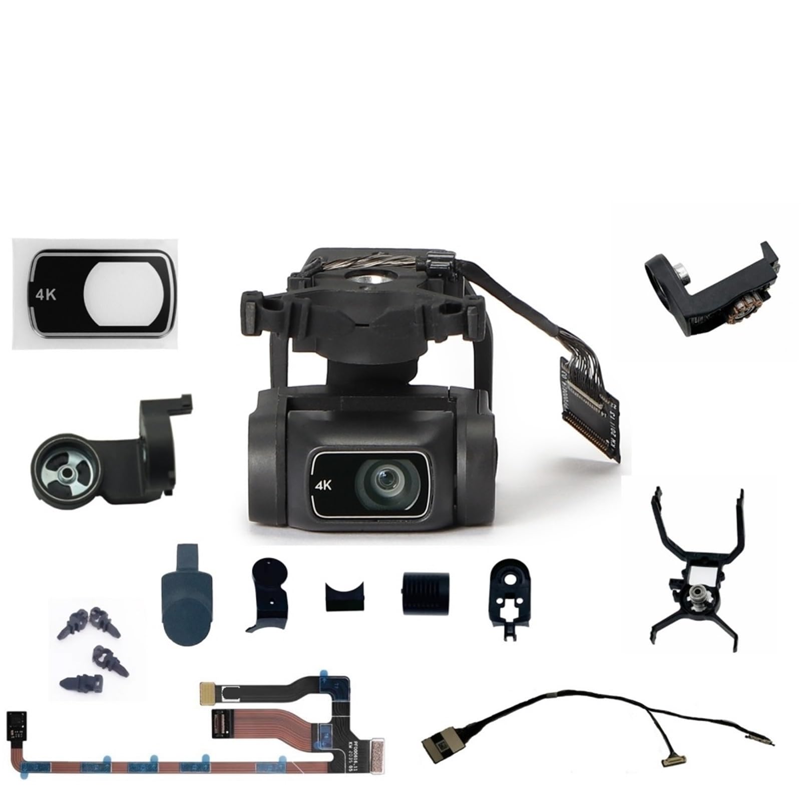 Compatibile Con Il Kit Di Riparazione Del Giunto Cardanico For Drone MINI 2 | Raccordo cardanico integrato for drone for obiettivo PTZ rotto e sostituzione della linea del circuito(2 Cables)