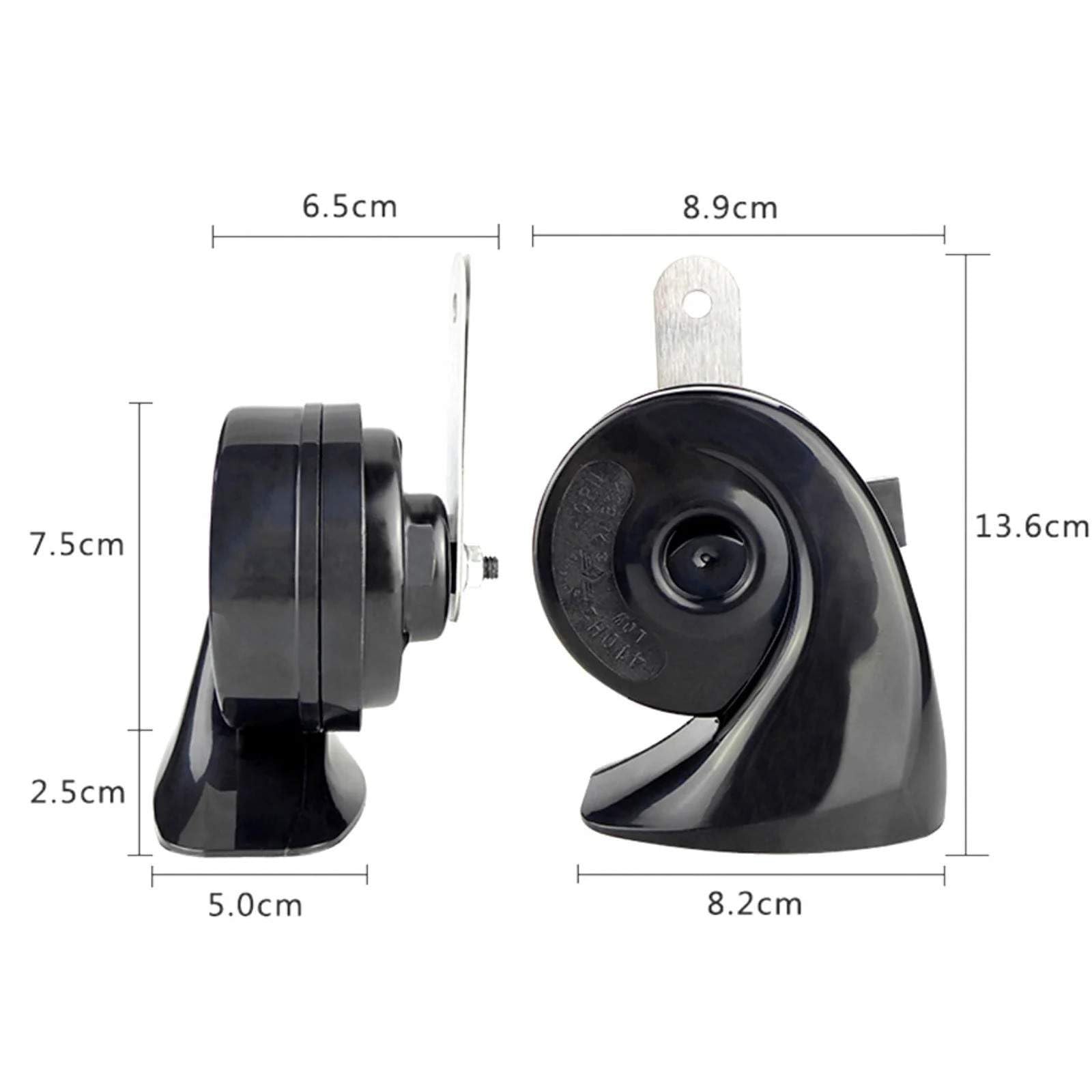 Bocina tipo Caracol for coche eléctrico de doble tono, bocinas de 12V aptas for Peugeot, Renault y Citroen