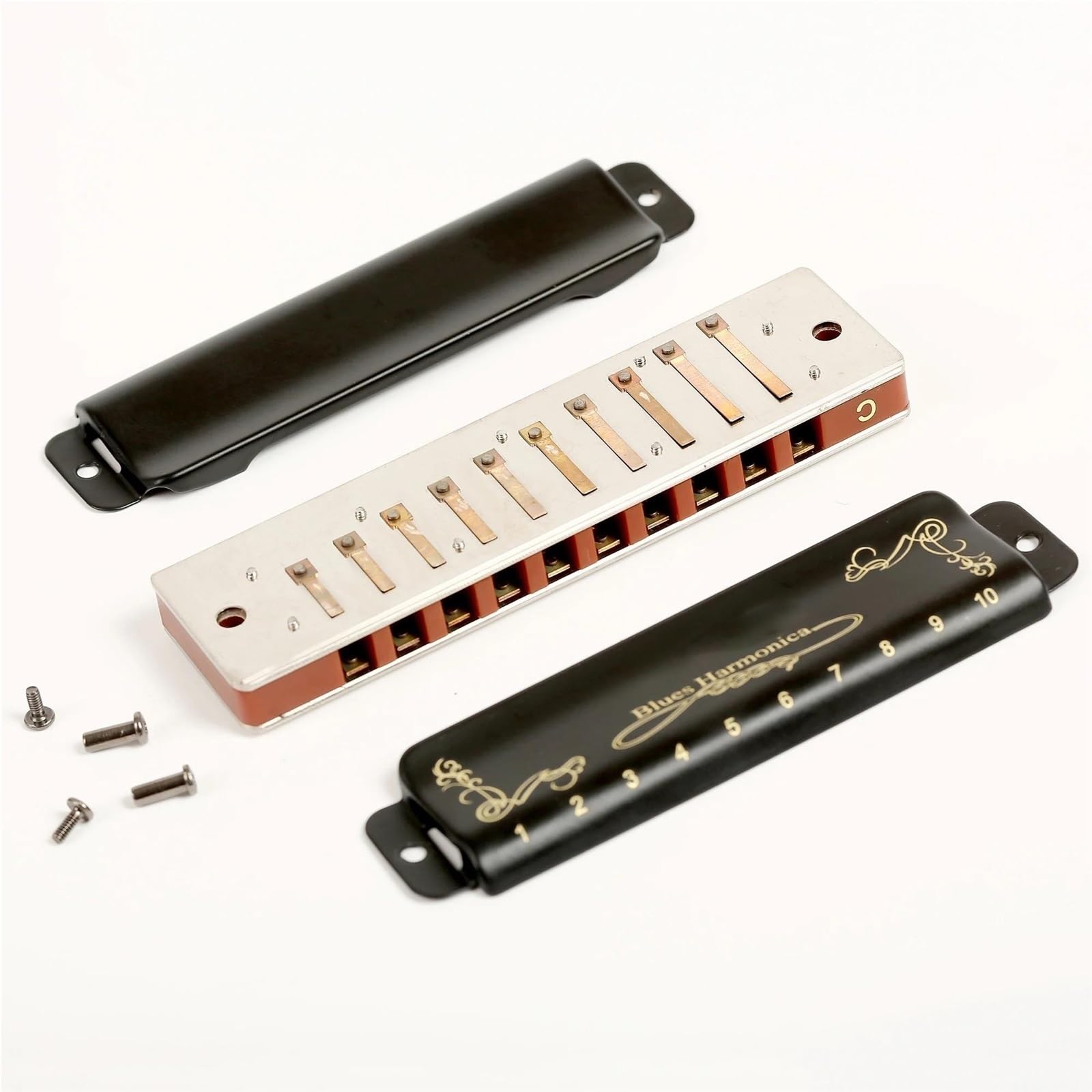 Armonica Professionale Amanti Della Musica Armonica Blues Diatonica Tonalità Di Do 10 Fori 20 Toni(Key of B)