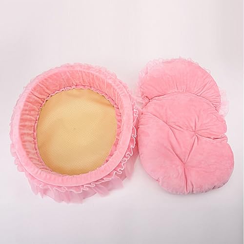 Miniatura 4 de WYSBAOSHU - Cama para mascotas con encaje y diseño de princesa, cama para perros y gatos
