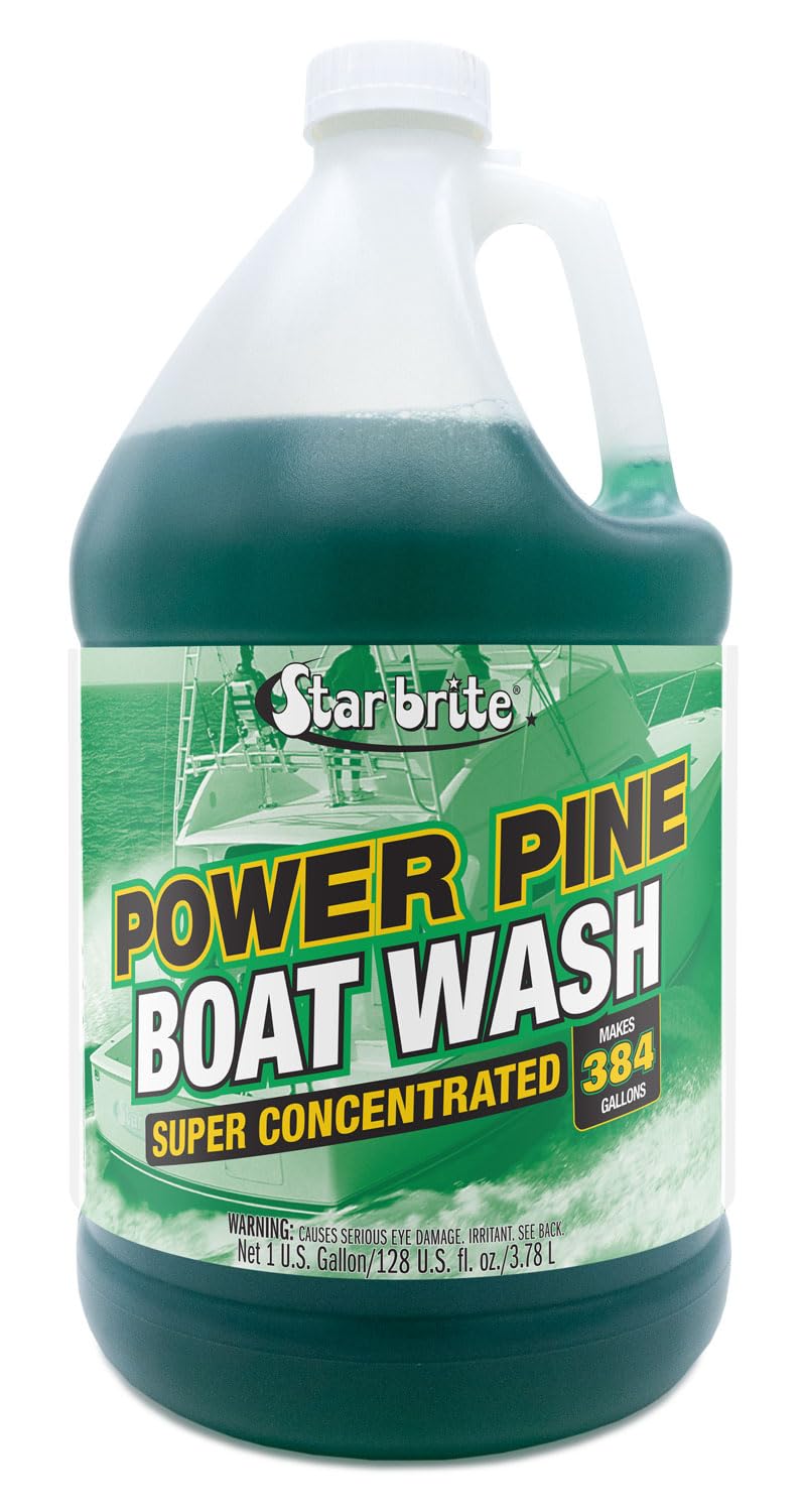 STAR BRITE Power Pine Boat Wash Super Concentrate - 128oz Makes 384 Gallons, Wax & Polish Safe (093700)