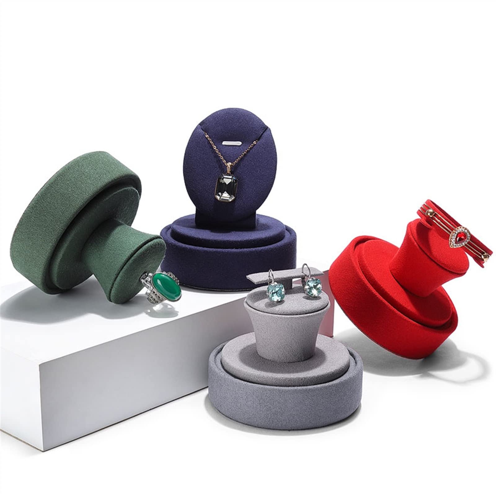 UUYYEO Présentoir De Boucles D'oreilles En Velours Noir - Barre En T