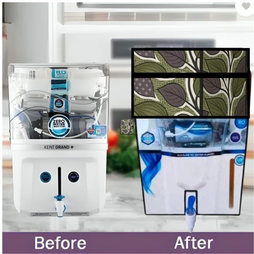 Image of KALRA MAGIC RO Water Purifier Cover (Olive Green) | Waterproof & Dustproof Body Cover for Kent Grand, Pulse & Aqua | Durable Water Filter Protection
