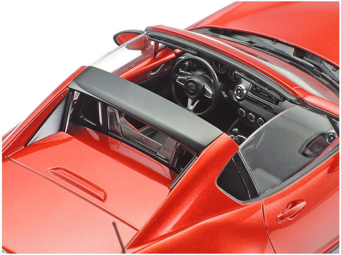 TAMIYA 24353 Mazda veicolo 1:24 MX-5 RF, riproduzione fedele all'originale, modellismo, kit di costruzione in plastica, fai da te, hobby, incollaggio, modellismo, assemblaggio, non verniciato, bianco