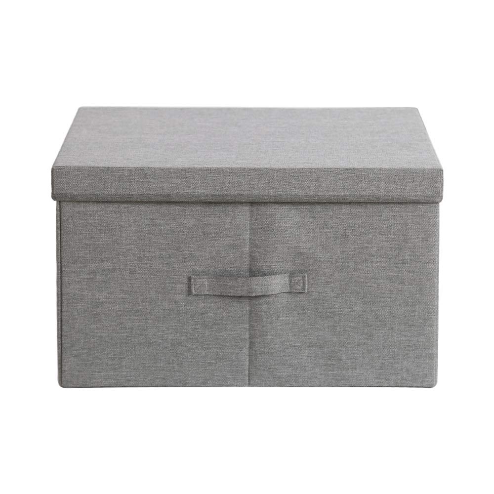 ETRGFTHU Storage Box Wardrobe Storage Box Toy Storage Box Household Washable Box Foldable, No Smell(Light gray,40x30x25cm)