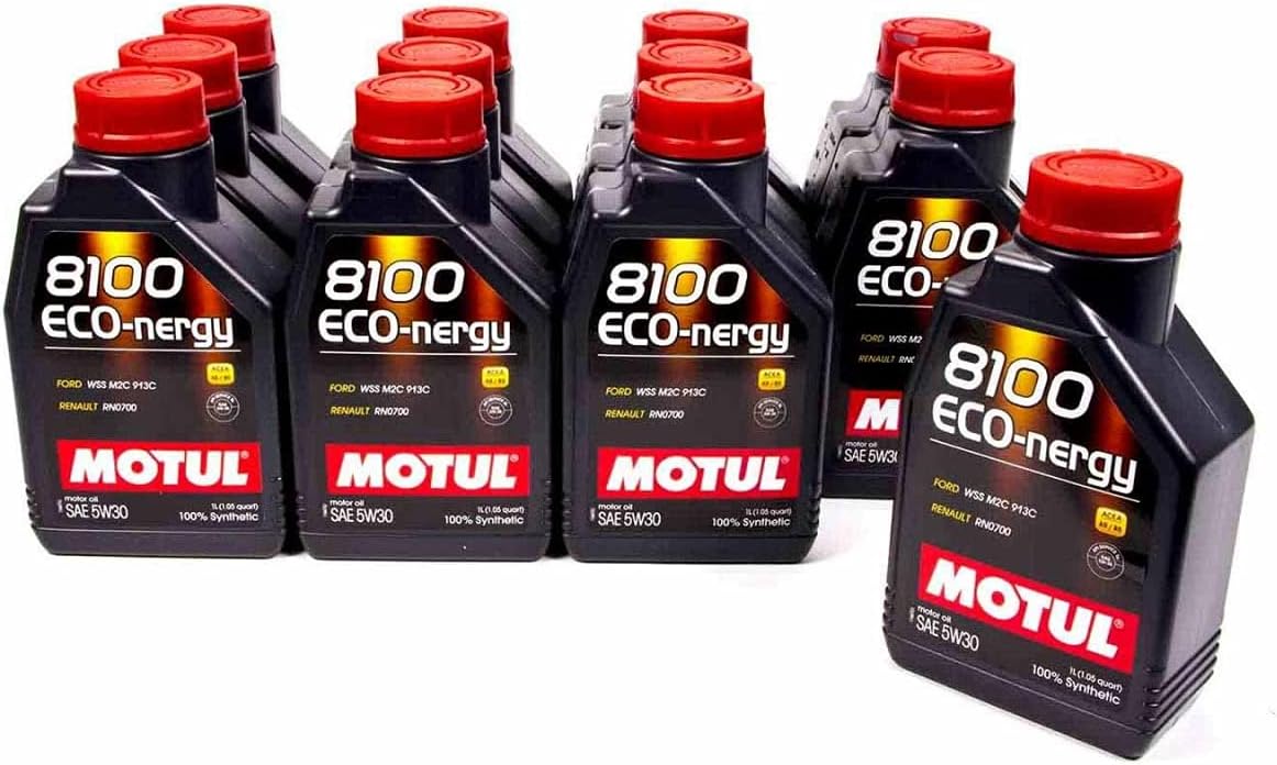 MotulUSA MTL102782-12 8100 Eco-Energy 5W30 Synthetic Motor Oil - 1 Liter - Case of 12