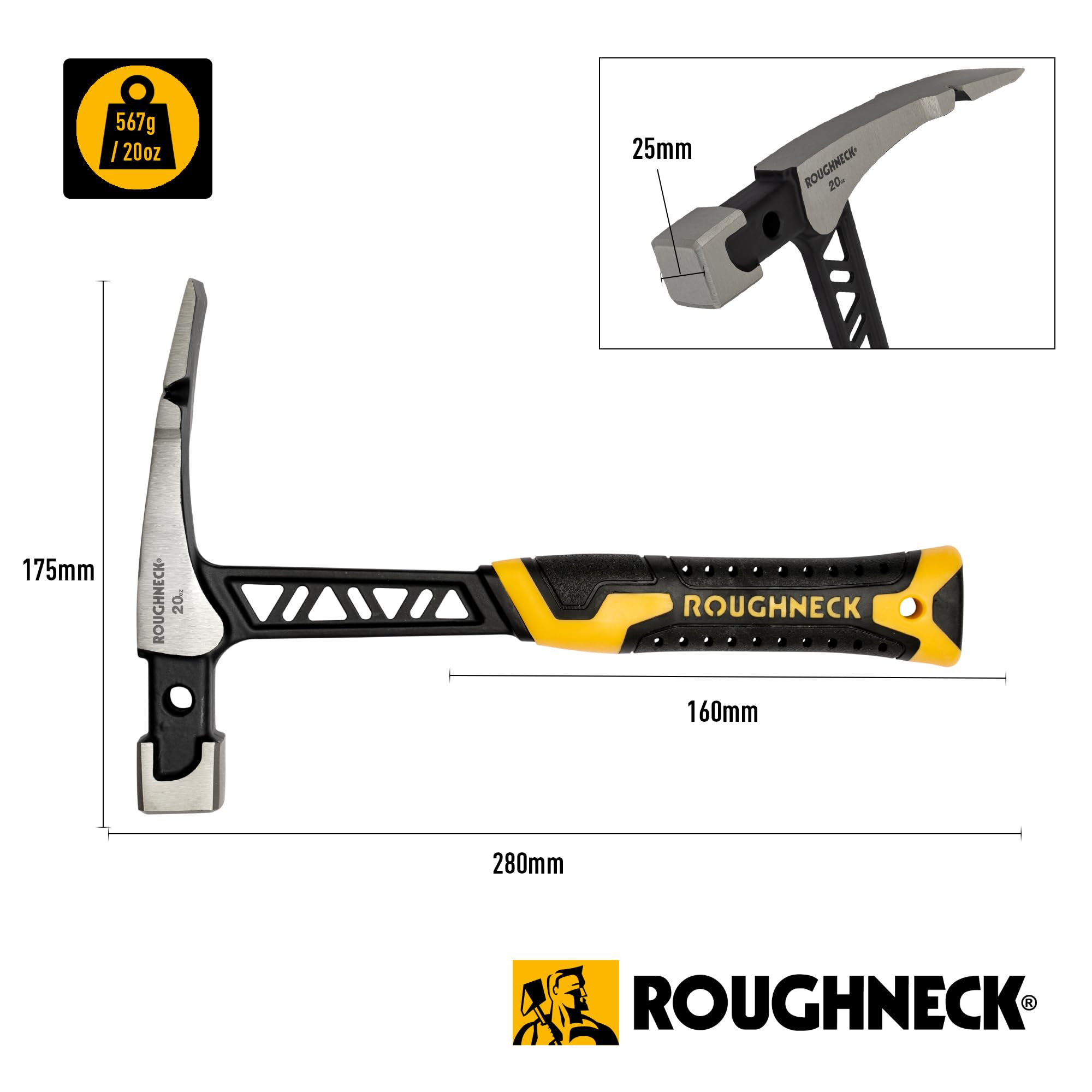 Roughneck Gorilla ROU11020 V-Series Marteau de brique 567 g