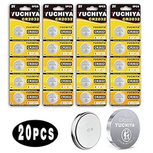 3V CR2032 Button Cell Long-Lasting Lithium Coin Cells Disposable Household Batteries for Electronic Watch Clock Toys and…