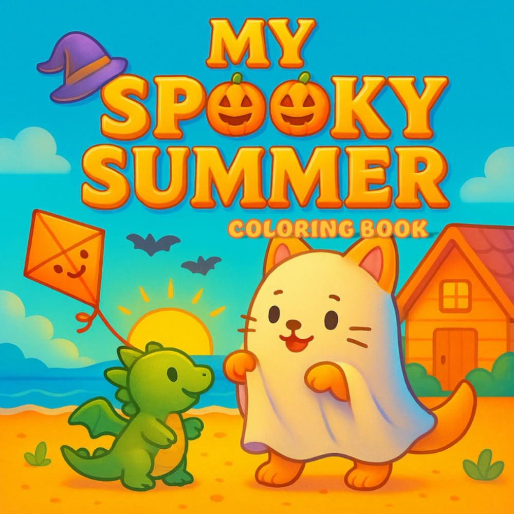 MY SPOOKY SUMMER: My Little Magical World – A Whimsical and Relaxing Coloring Book - 30 Adorable Illustrations