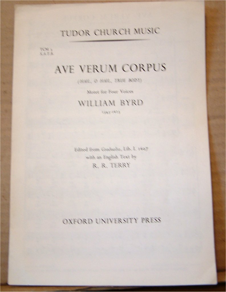 Ave verum Corpus: Vocal score (Tudor Church Music)