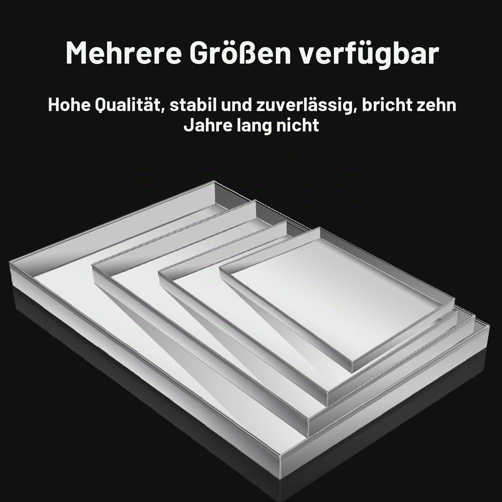 Auffangschale Premium 304 Edelstahl Ölauffangwanne, Mehrzweckwanne, Gewächshauswanne Pflanzwanne Mehrere Größen(100x50x4cm/39x19x1.5in)
