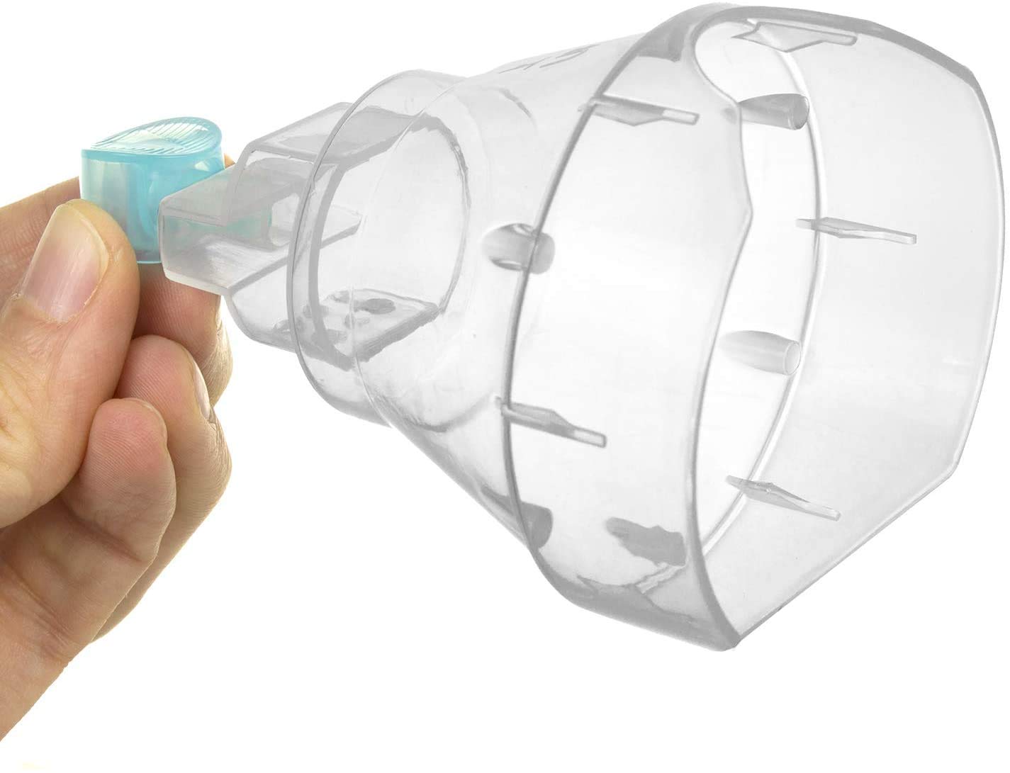 Maclean PR-994 Lot de 6 inhalateurs d'oxygène portables 6 x 12 l dans boîte o2 99,4 % Embout buccal universel inhalable