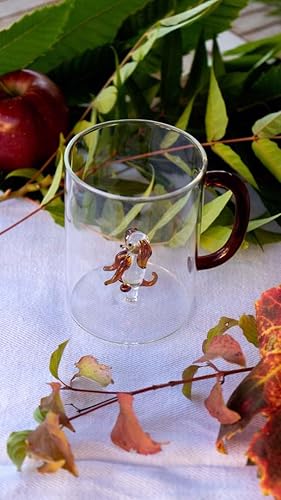 Miniatura 8 de Taza de vidrio de borosilicato de 14.2 onzas líquidas (gato)