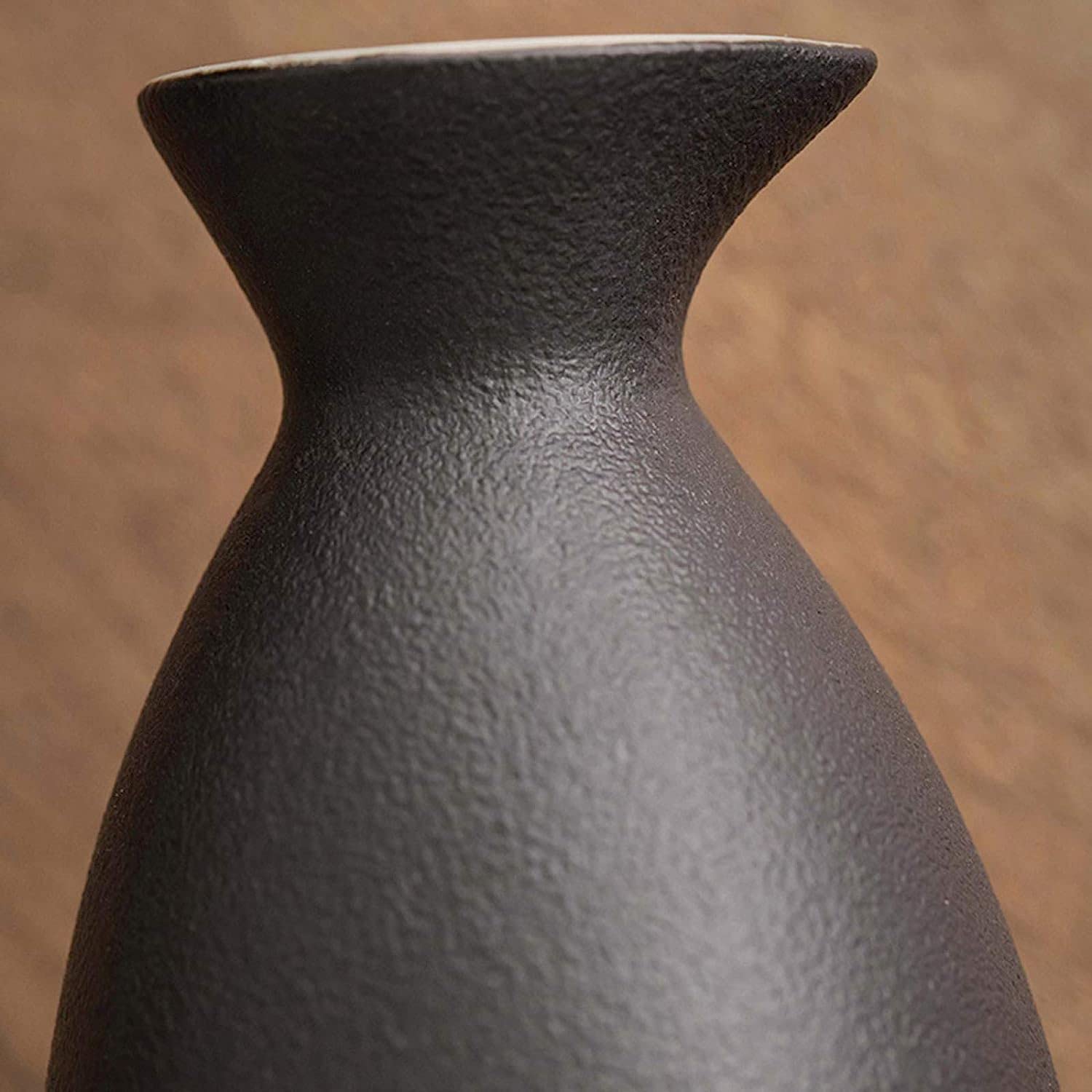 Set per Sake con scaldavivande, Set Tradizionale per saka Caldo 6 Pezzi 1 Vaso 6 Tazze (1 Vaso 4 Tazze Senza Base)