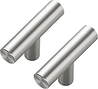 Ravinte Decor 30 Pack Brushed Nickel Cabinet Knobs - 2in Stainless Steel T-Bar Drawer Pulls for Kitchen Bathroom Dresser