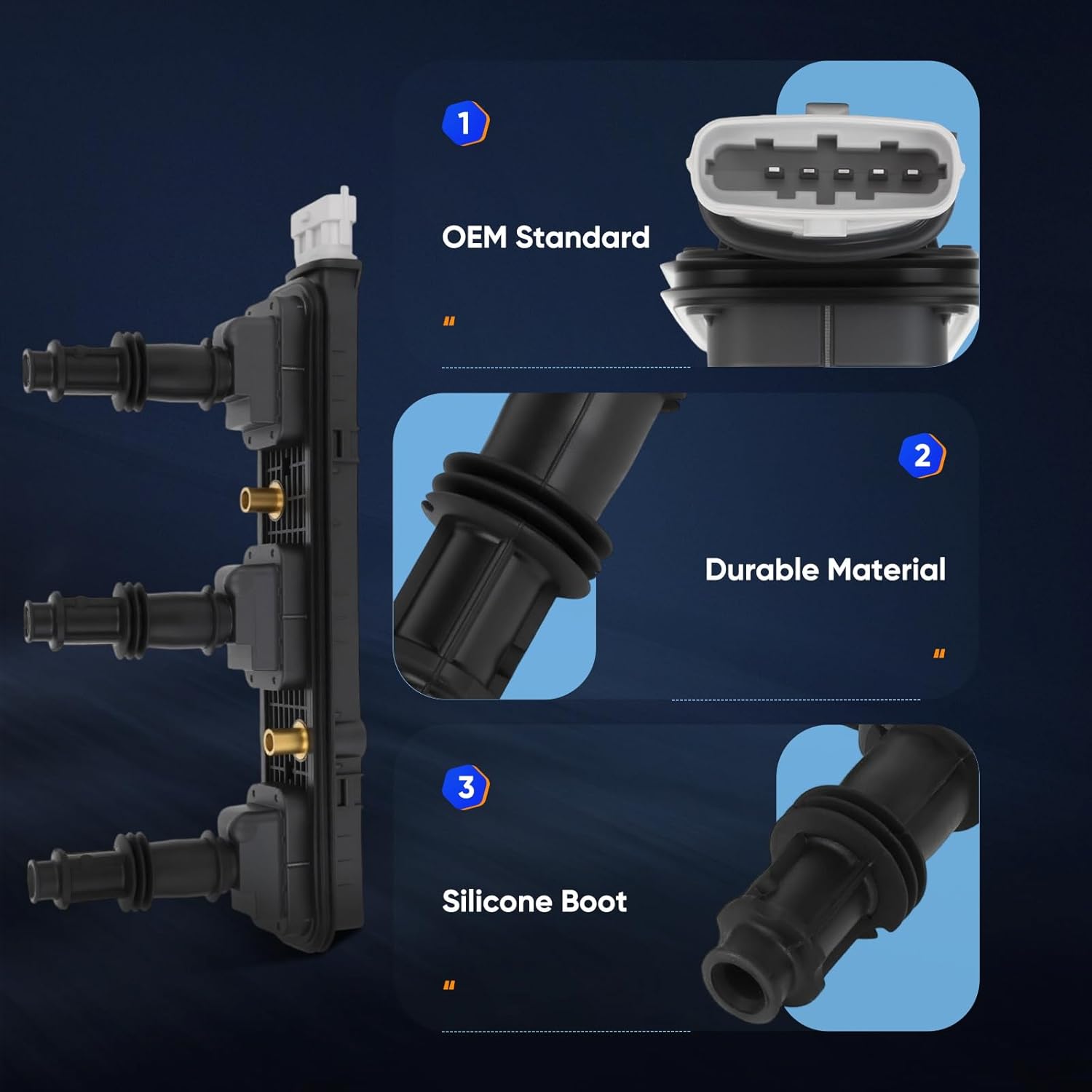 ECCPP Ignition Coils Compatible with Saturn L/Saturn Vue/Cadillac CTS/Cadillac Catera 1999-2005 Replacement for UF279 C1248 for Travel, Transportation and Repair