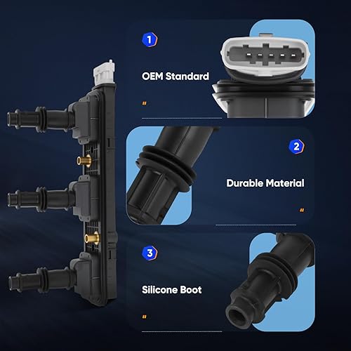 Vista 1729 de ECCPP Bobinas de encendido portátiles de repuesto para automóvil compatibles con Infiniti I30/para Nissan Maxima 3.0L V6 2000-2001 Reemplazo