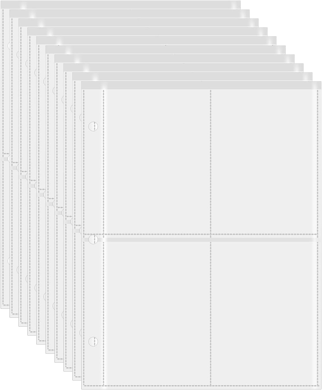 GoldOars 400 Card Sleeves for Collectible Cards Storage Wallet Album