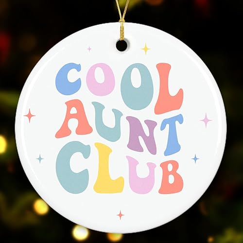 NewEleven Regalos para tía de sobrina, sobrino para tía, hermana - Anuncio de tía, ascendida a tía, mejor regalo de tías de la historia - Adorno