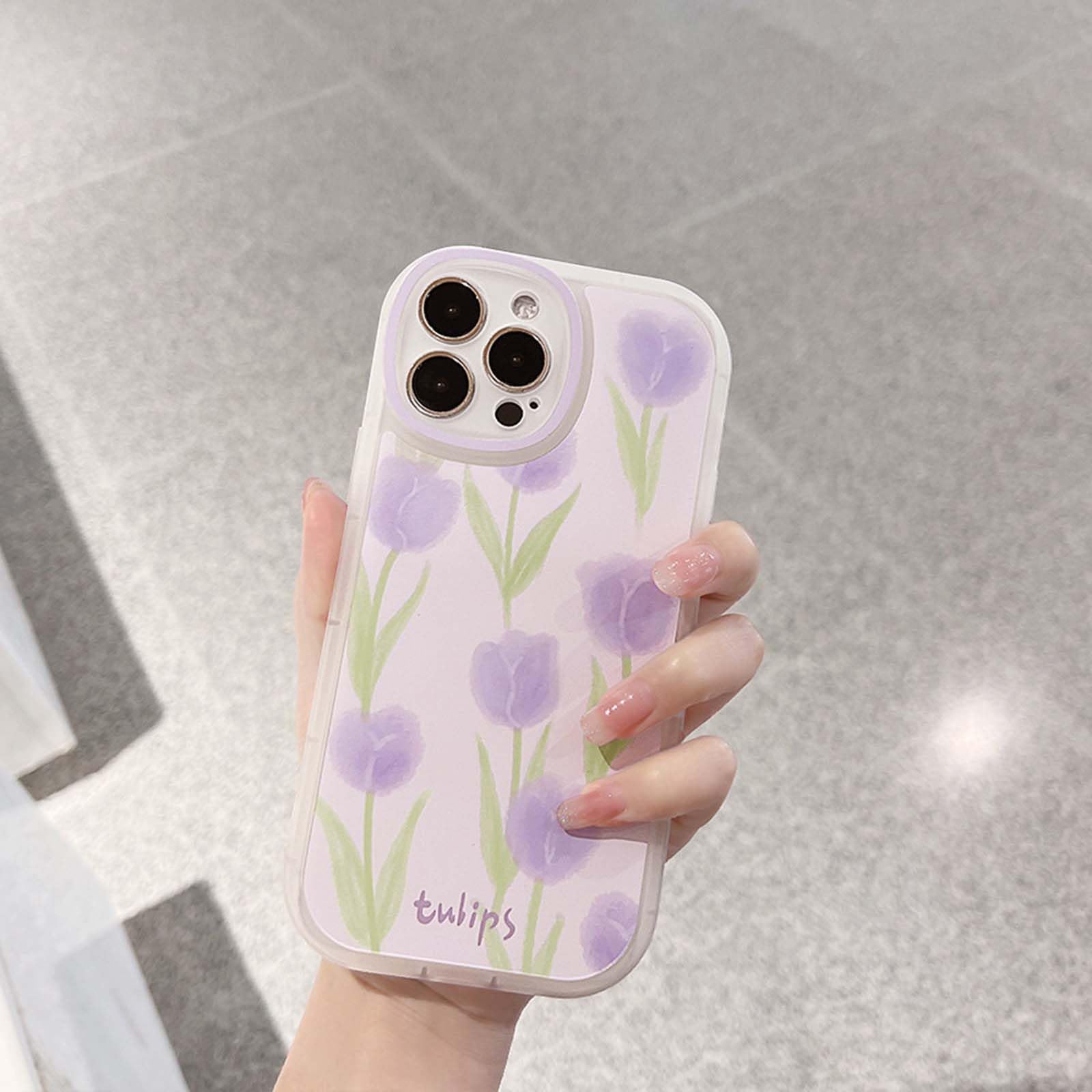 Custodia IPhone 11 Pro Con Fiori E Glitter - TPU Morbido Antigraffio E Antiurto Per Donna - Foto 11