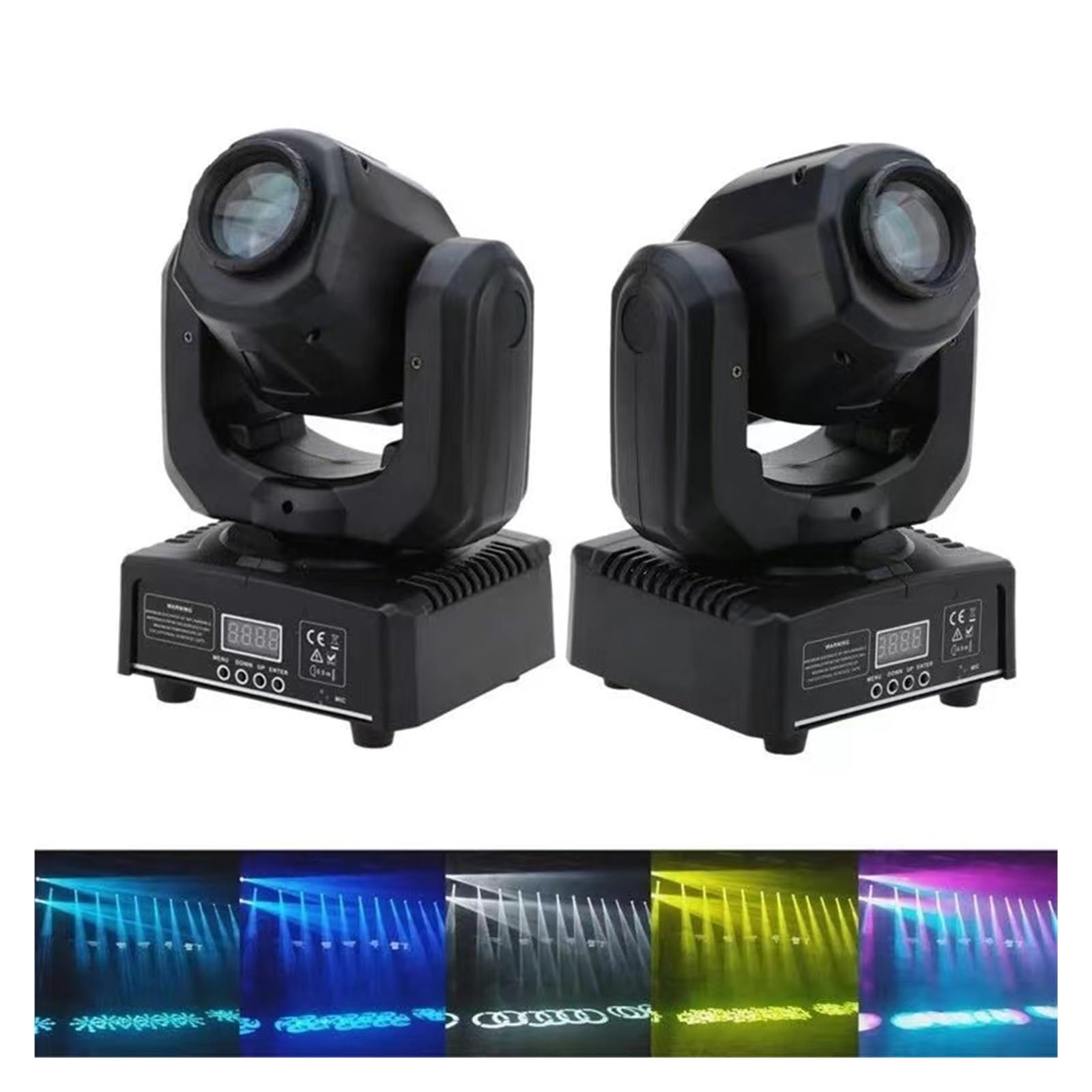 Bühnenlichter, 8 Muster Moving Head Licht 30W LED Beam Projektor 512 Steuerung DJ Disco Party Hochzeit Fiesta Ausgefallener Bühnenbeleuchtungseffekt