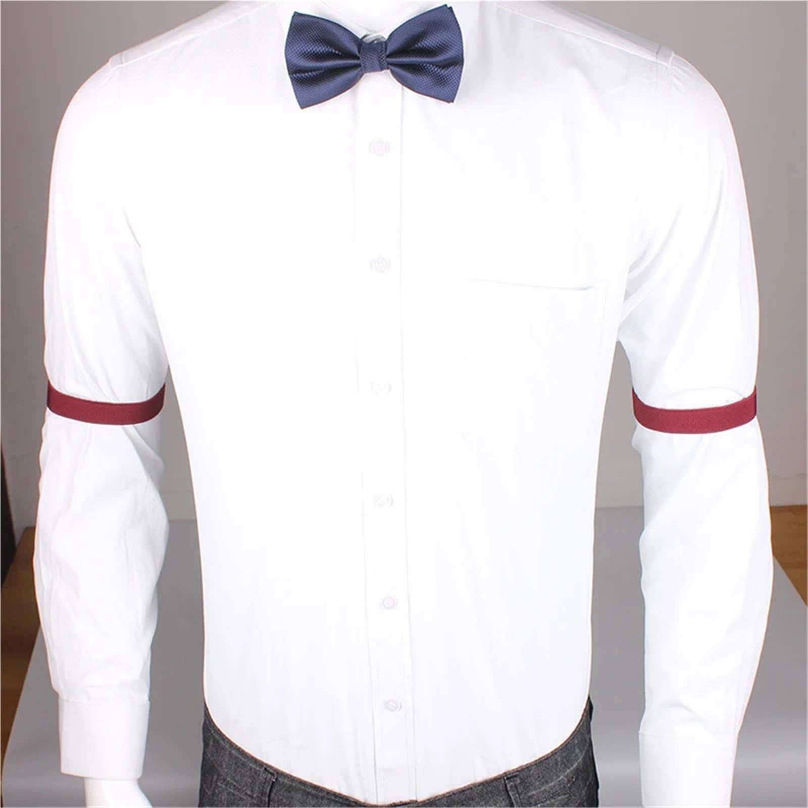 Elástico para coser Ligas de manga for mujeres y hombres, 20 piezas, brazalete elástico ajustable, mangas camisa, soporte for puños(Pink)