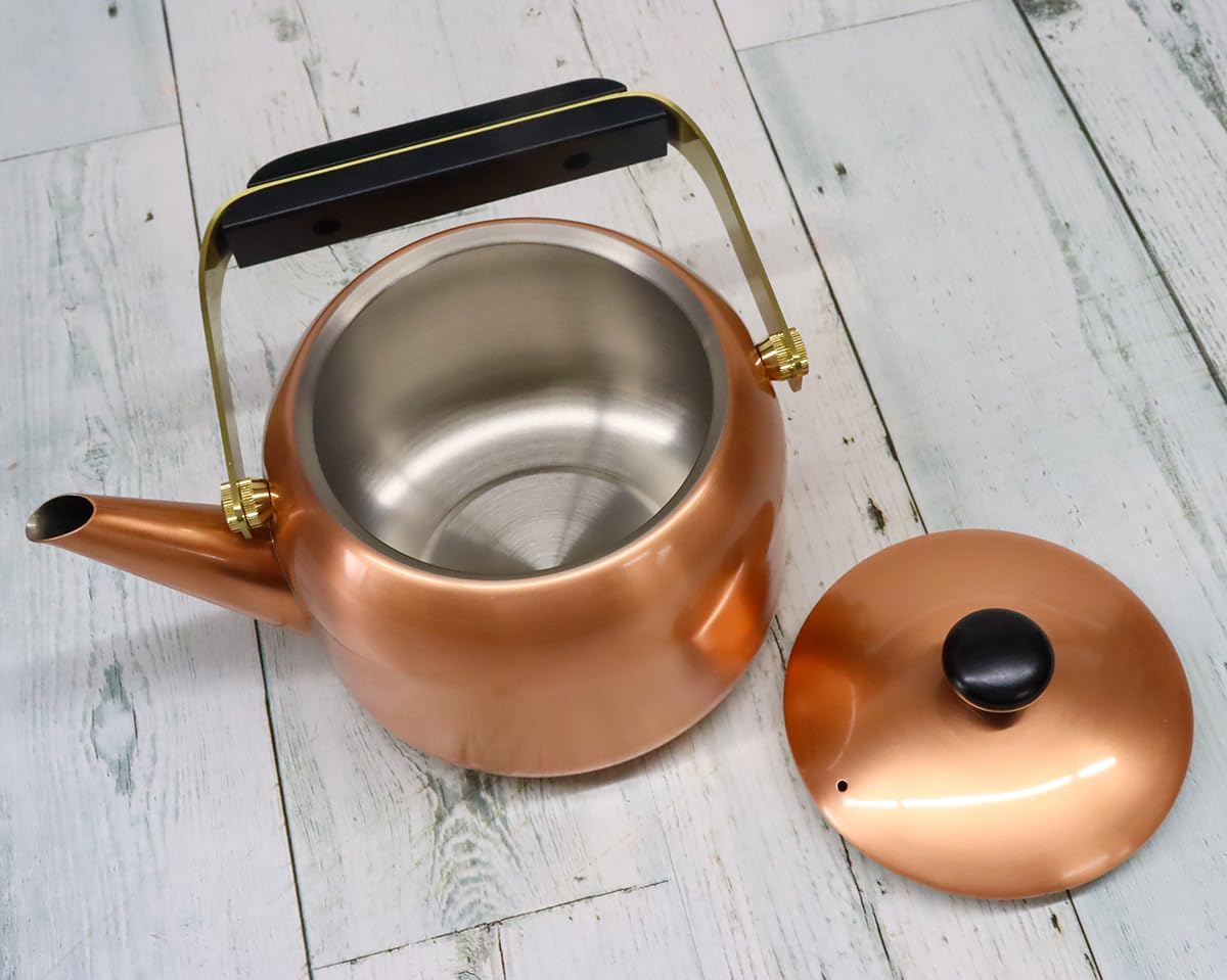 Amazon.co.jp: 新光堂 日本製 純銅 ギャルソン ケトル 1.7L ギフト